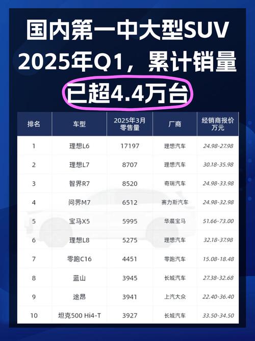 2025年SUV市场趋势,哪些变化将主导?