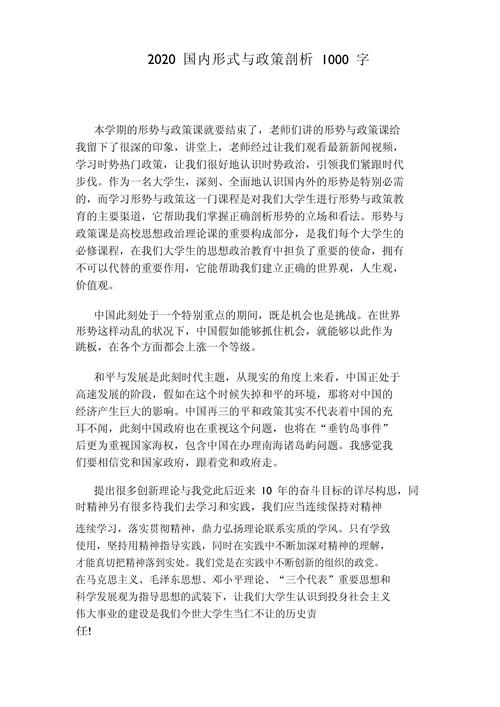 当前文化与政策分析报告