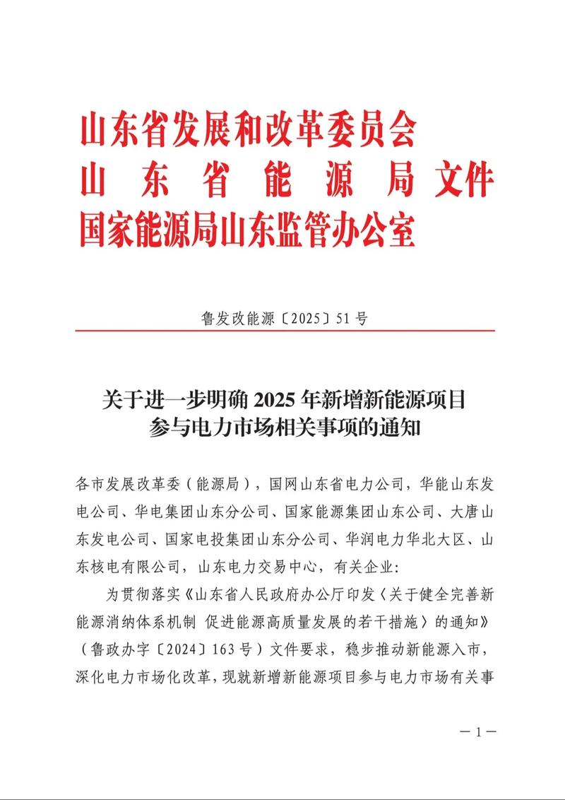 2025年山东光能政策有哪些新变化?